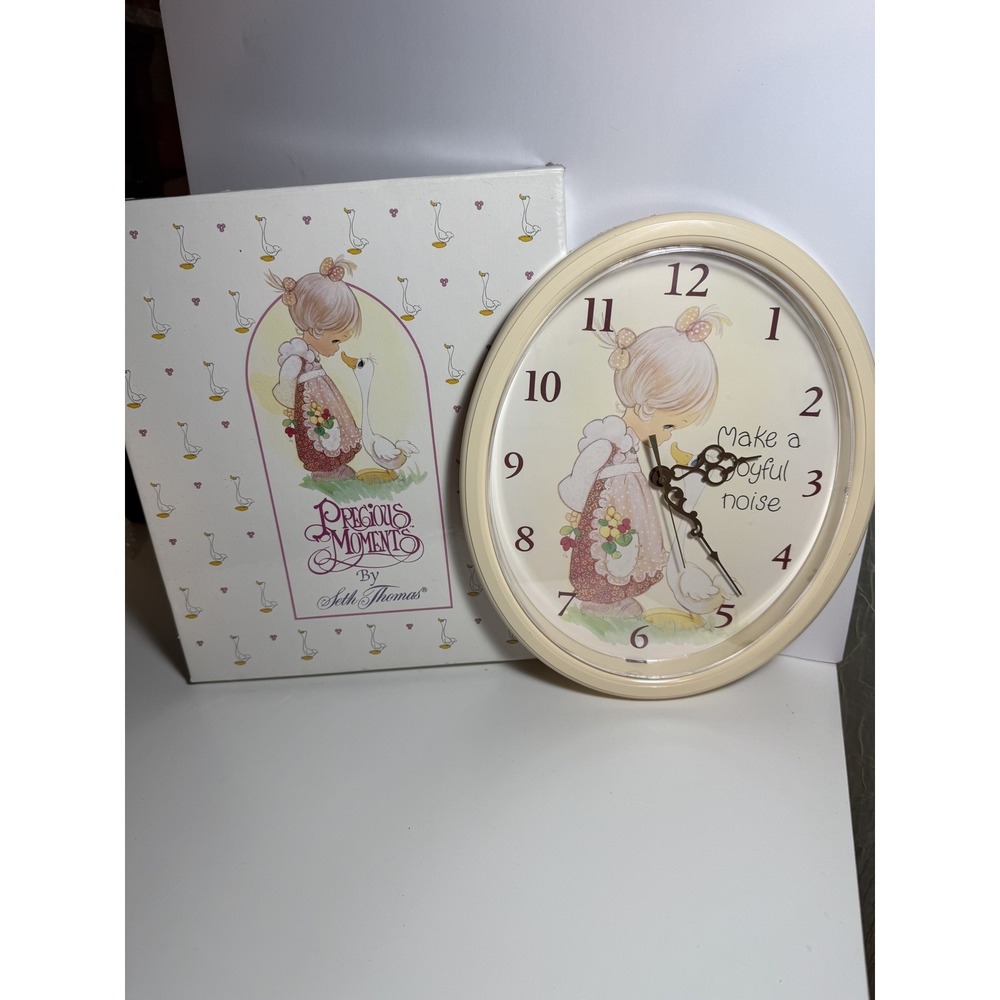 Precious Moments Make a Joyful Noise Easy To Read Quartz Wall Clock Model 6113